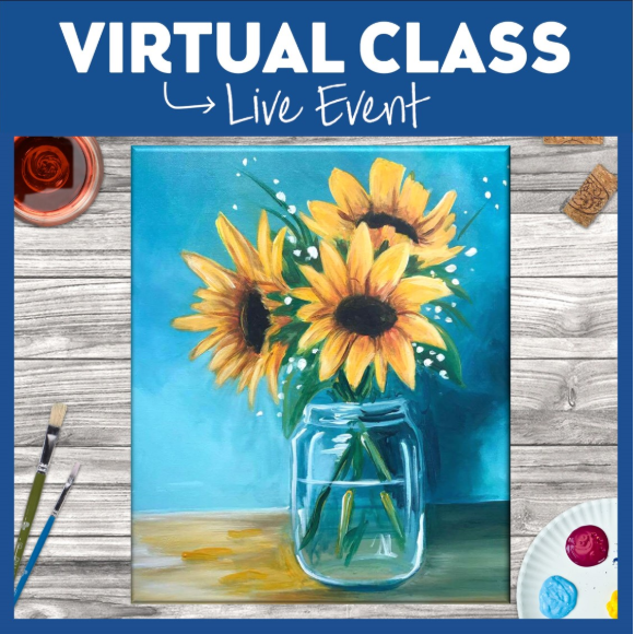 Sunflowers in a Glass